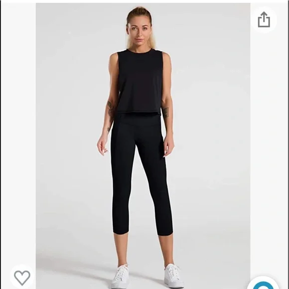 Dragon Fit High Waist Yoga Leggings with 3 Pockets,Tummy Control Workout Running - Picture 9 of 11